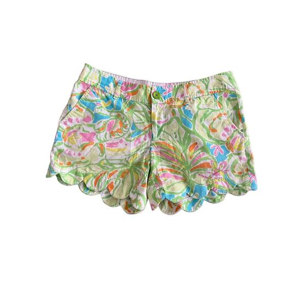 Lilly Pulitzer Callahan The Buttercup Short white Pastel Shorts Size 4 - Picture 1 of 5
